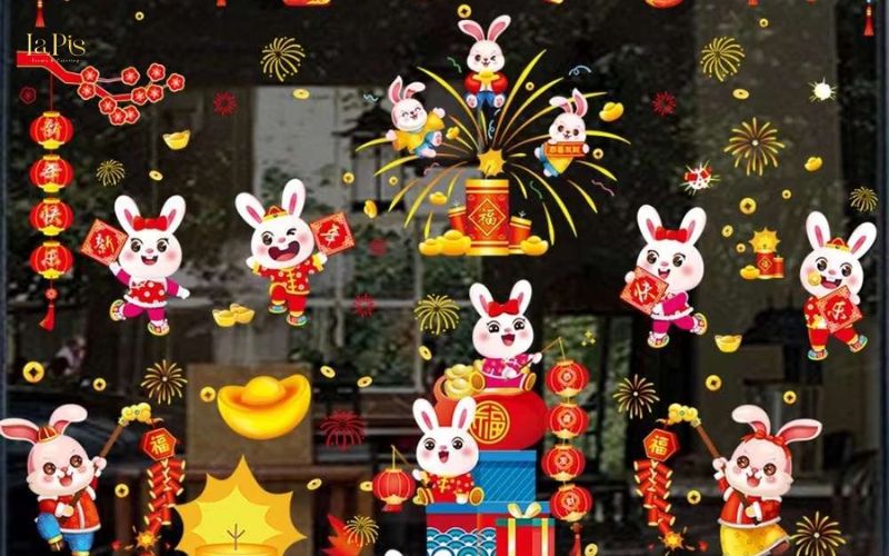 Trang trí Trung Thu với decal dán tường